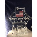 American Flag Ice Sculpture