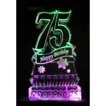 75 Birthday Ice Sculpture