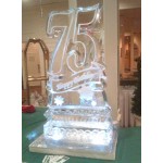 75 Birthday Ice Sculpture