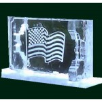 American Flag Ice Sculpture