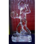 Baseball Player Ice Sculpture