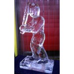 Baseball Player Ice Sculpture