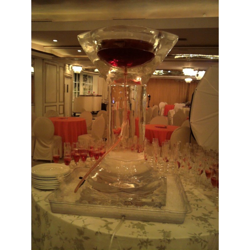 Giant Martini Glass Centerpiece