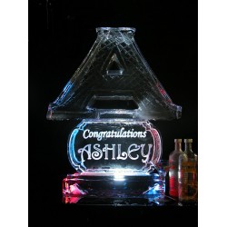 Letter Ice Sculpture