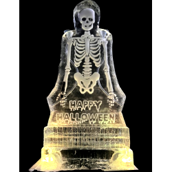 Skeleton Ice Sculpture or Luge