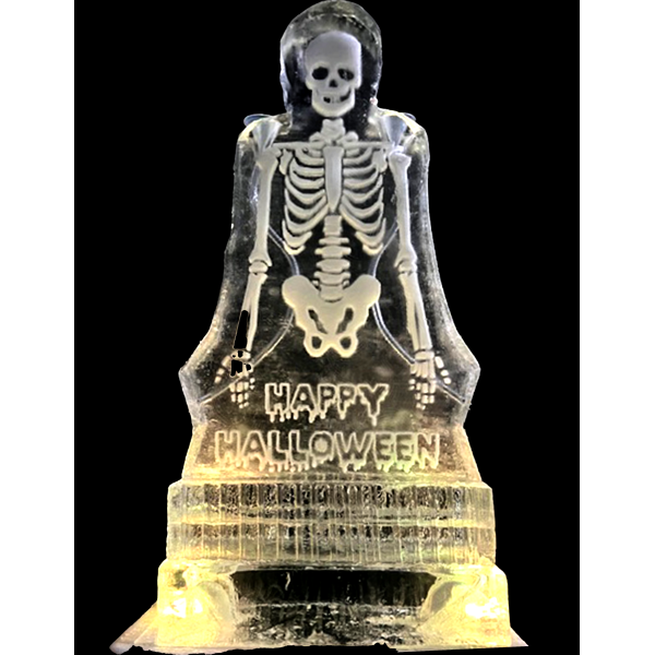 Skeleton Ice Sculpture or Luge