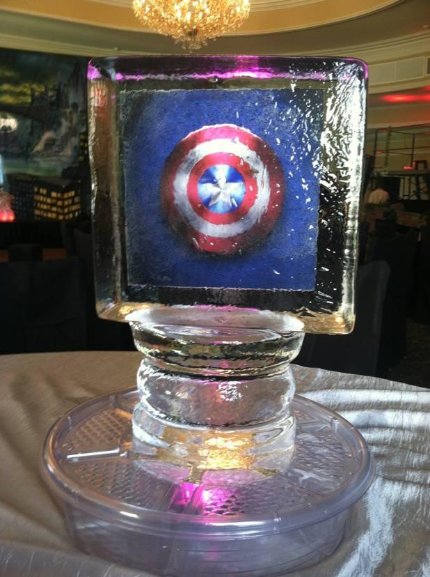 Ice Block Table Table Centerpieces, Wedding Ice Sculpture and Ice Luges