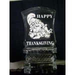 Happy Thanksgiving Ice Sculpture