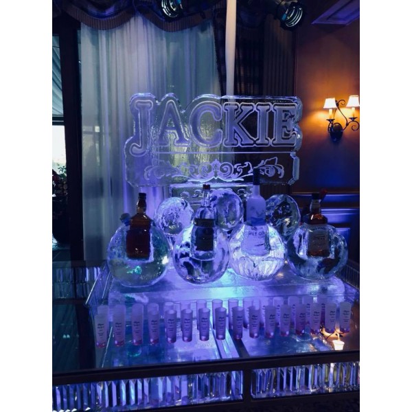 Bottle Holder Ice Sculpture