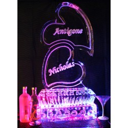 Double Heart Sculpture