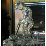 Golfer Ice Sculpture