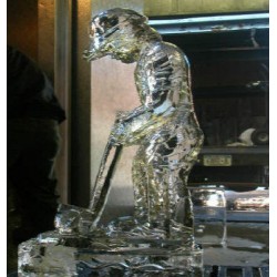 Golfer Ice Sculpture