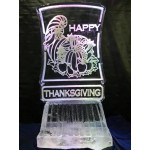 Happy Thanksgiving Ice Sculpture