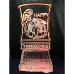 Happy Thanksgiving Ice Sculpture