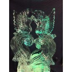Heart with Doves 3D Ice Sculpture