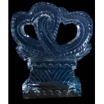 Interlocking Ring-Heart Ice Sculpture