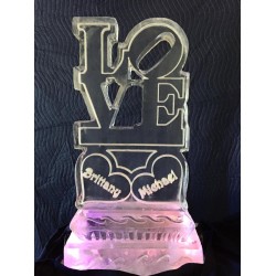 Love Sign Ice Sculpture