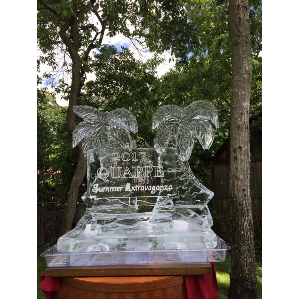 Luau Theme Ice Sculpture