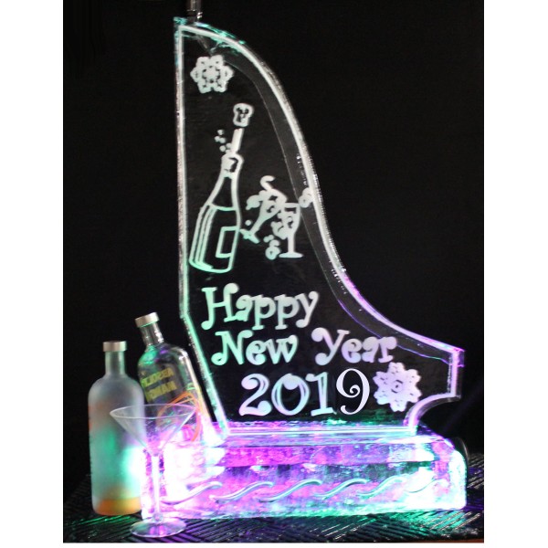 New Year Theme Double Luge